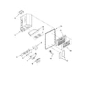 Whirlpool WSF26C2EXW01 dispenser front parts diagram