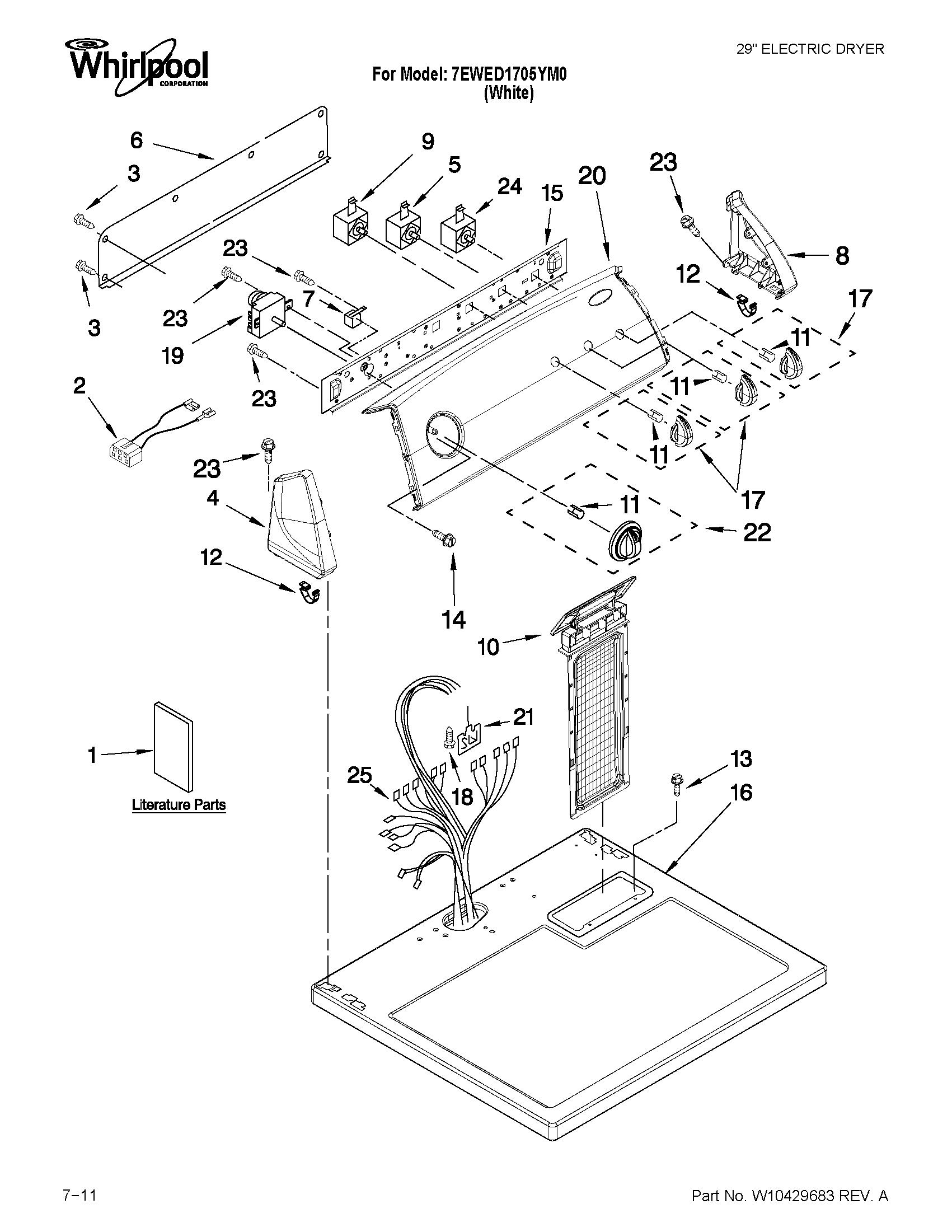 TOP AND CONSOLE PARTS