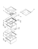Refrigerator shelf parts