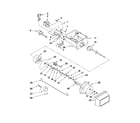 Whirlpool ED5GVEXVD05 motor and ice container parts diagram
