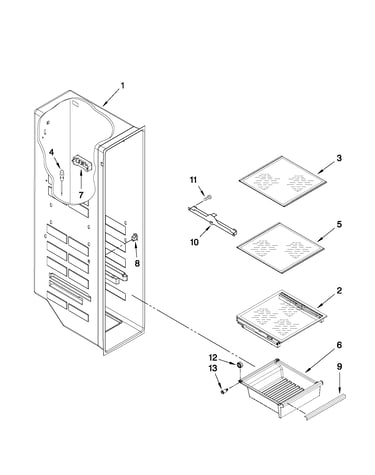 Freezer liner parts