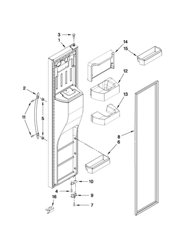 Freezer door parts