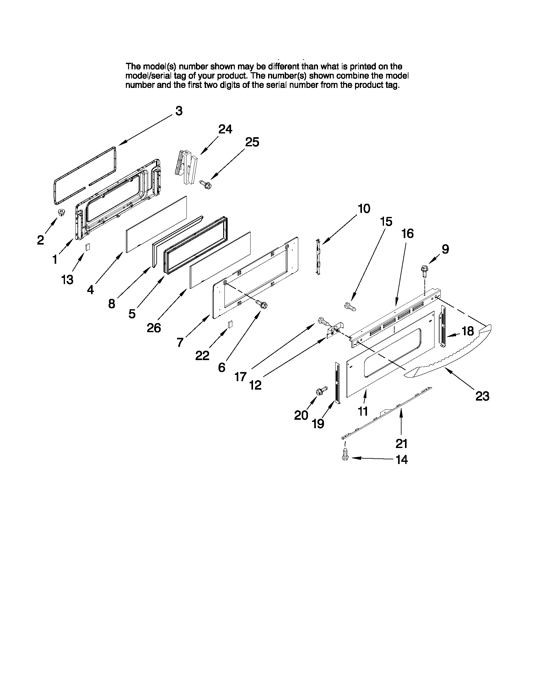 Upper door parts