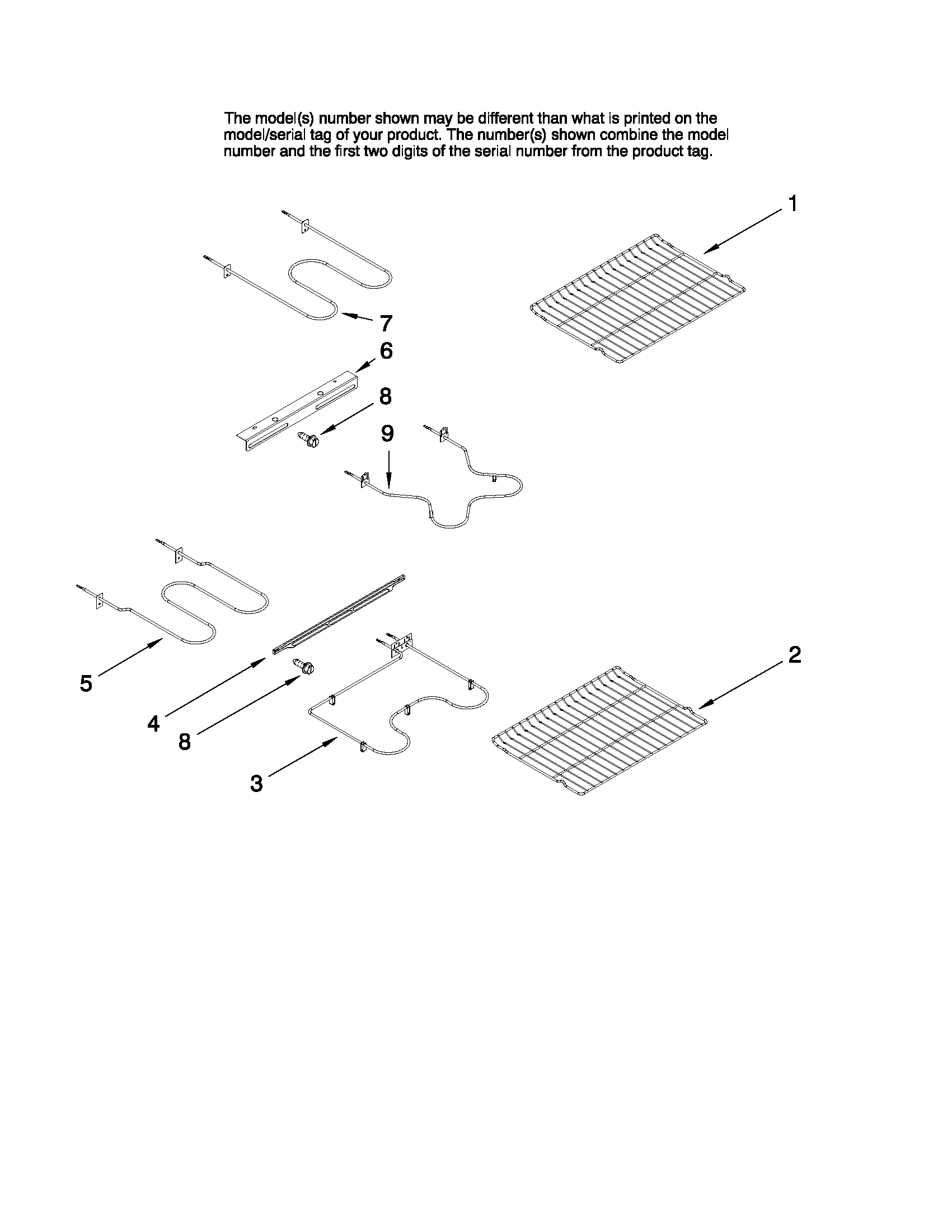Rack and element parts