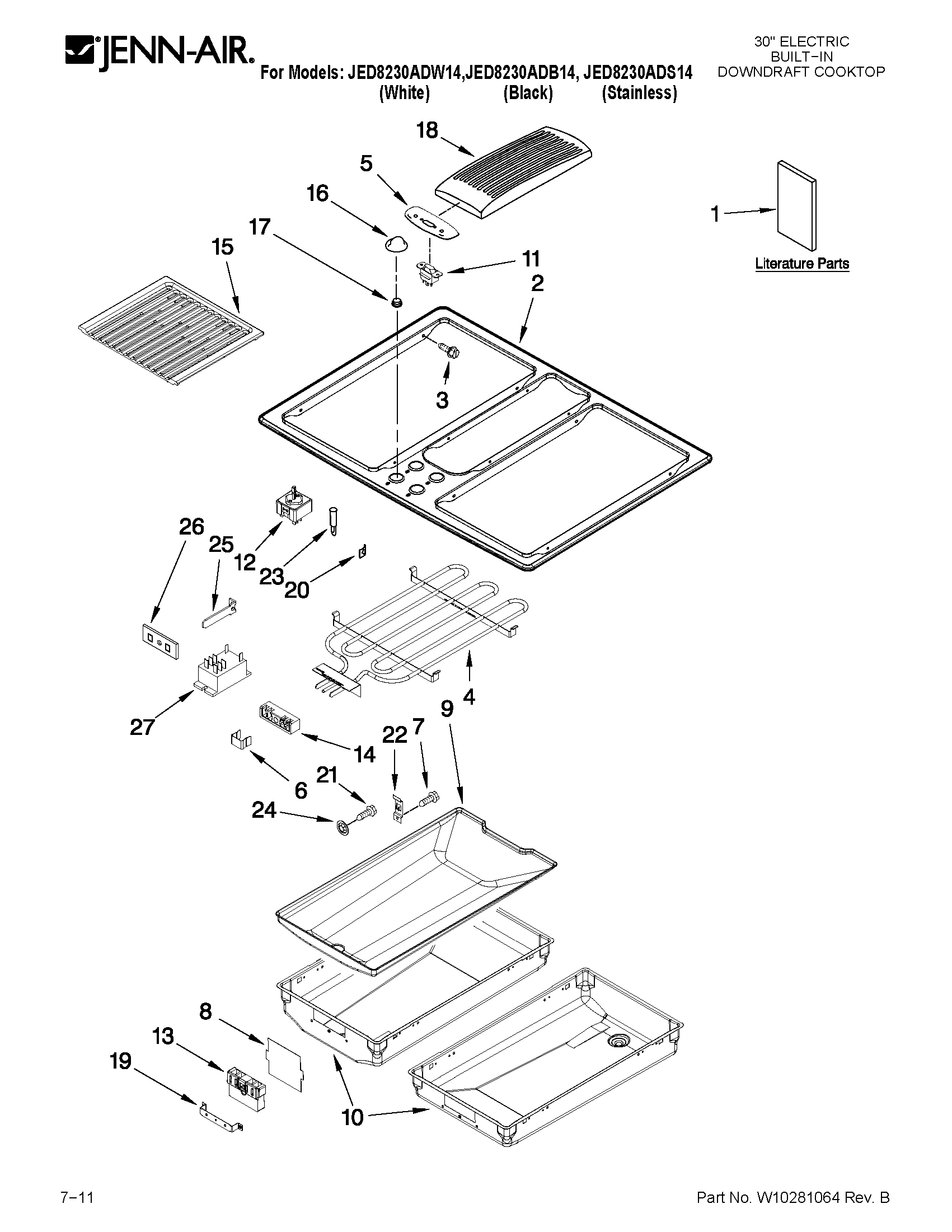 COOKTOP PARTS