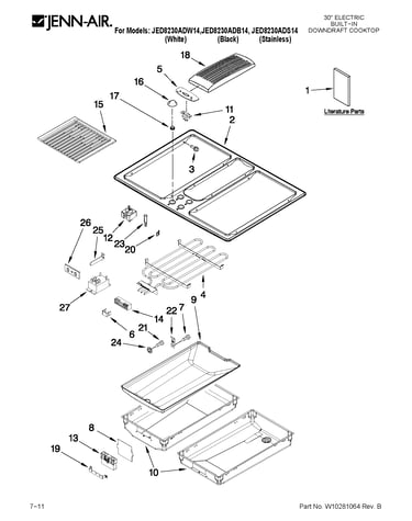 Cooktop parts