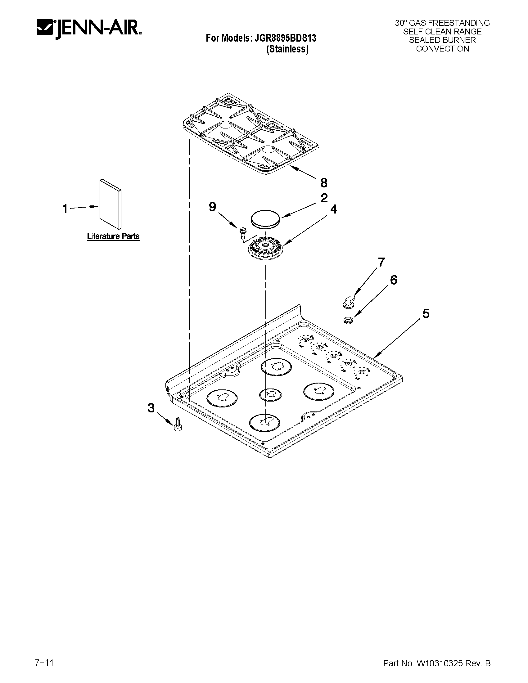 Cooktop parts