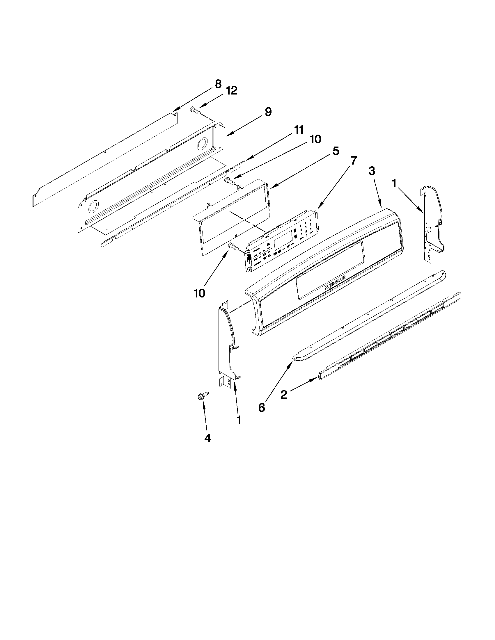 Control panel parts