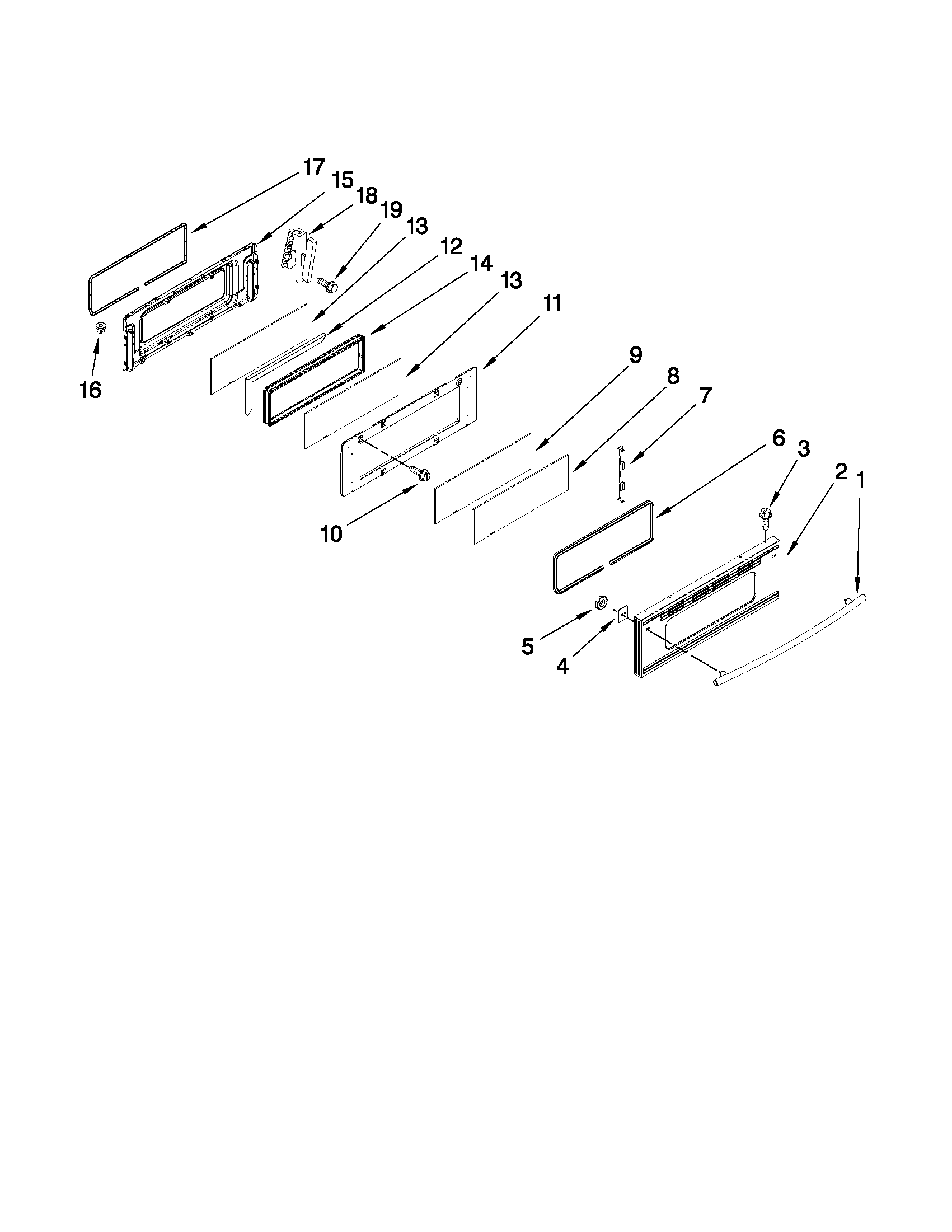 Upper door parts
