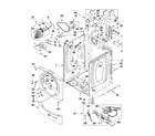 Maytag MDG25PNAGW0 cabinet parts diagram