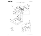 Maytag MGDX700XL1 top and console parts diagram