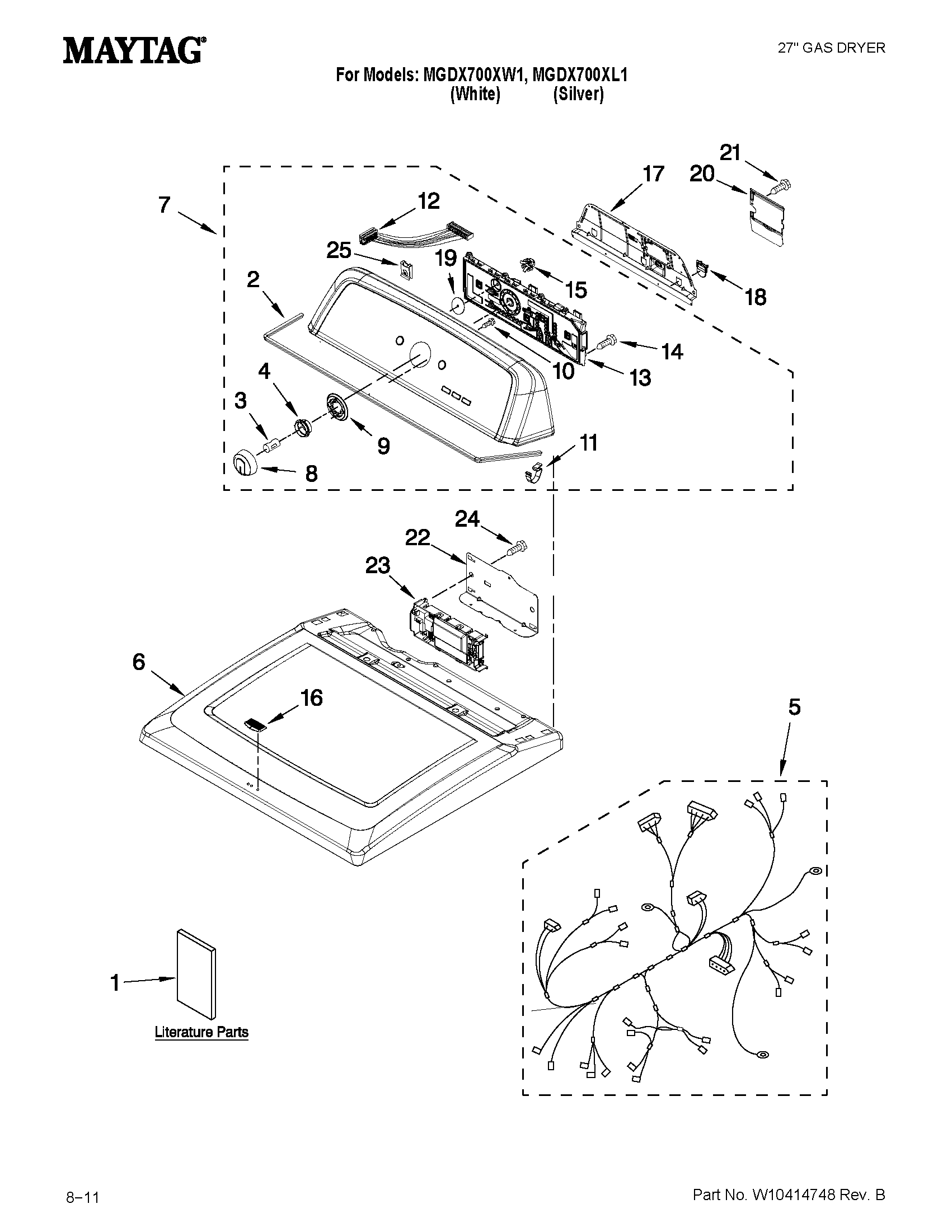 Top and console parts
