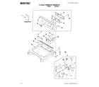 Maytag MEDB850YW0 top and console parts diagram