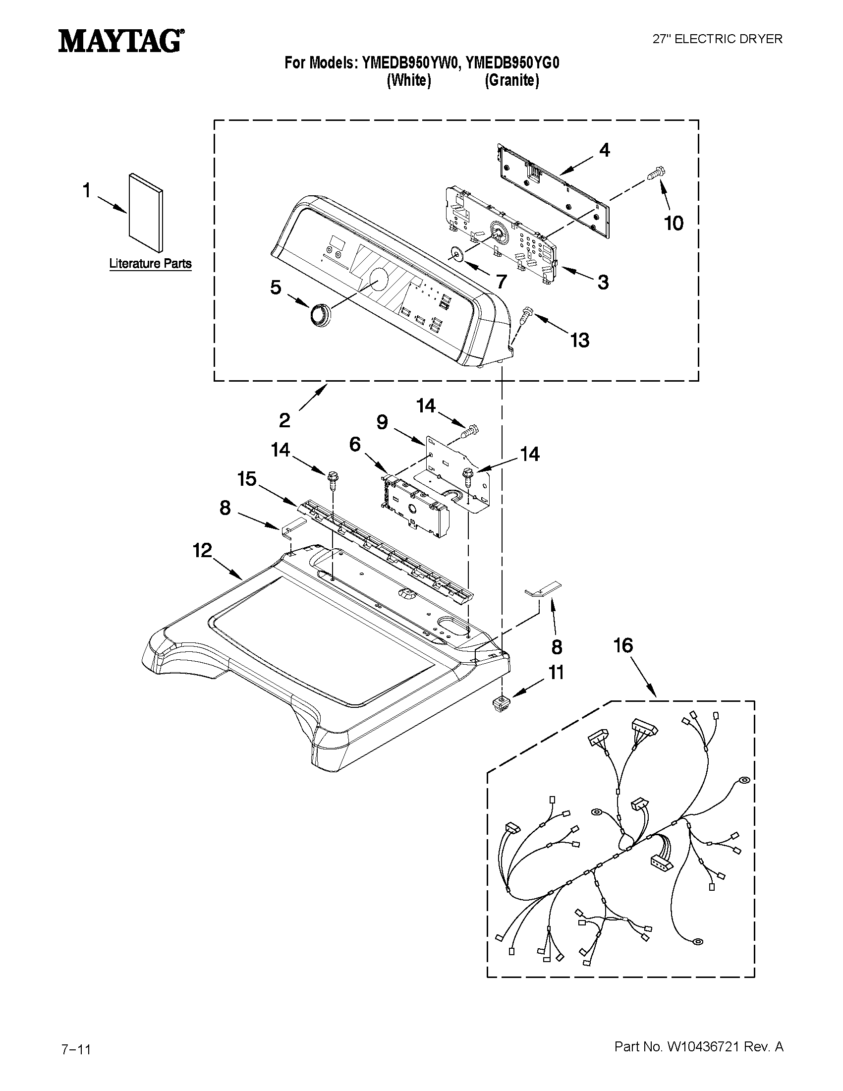 Top and console parts