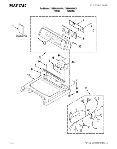 Top and console parts
