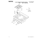 Maytag MGR7665WS3 cooktop parts diagram