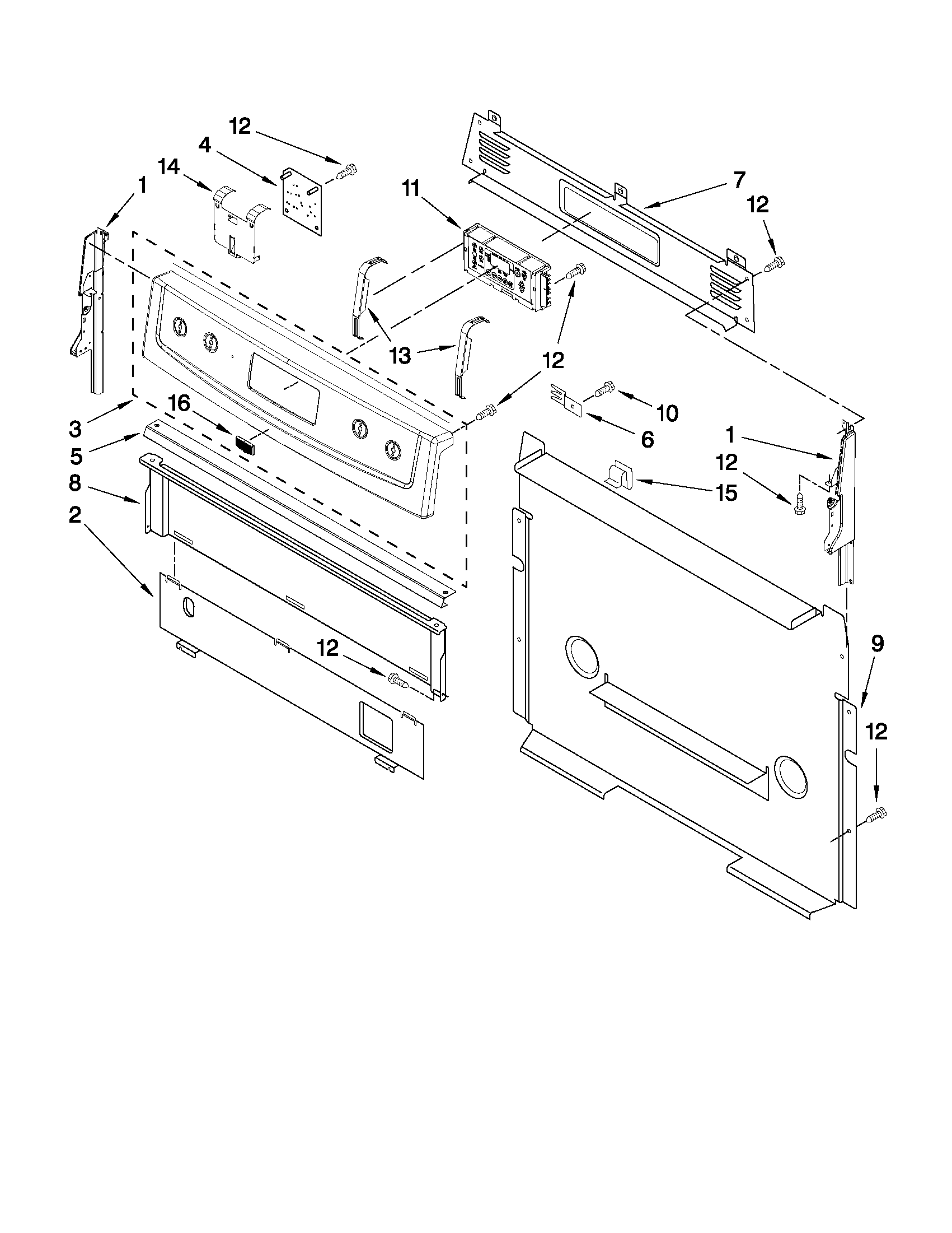 Control panel parts
