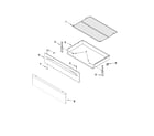 Maytag MGR7665WS3 drawer & broiler parts diagram