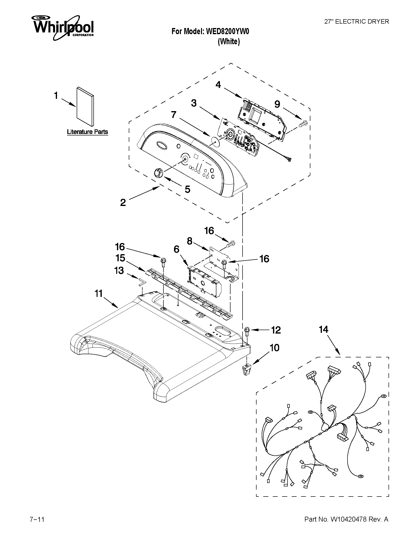 Top and console parts