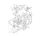 Whirlpool WED8200YW0 cabinet parts diagram