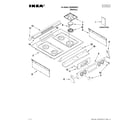 Ikea ISG650WS01 cooktop parts diagram