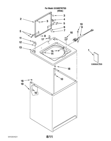 Top and cabinet parts