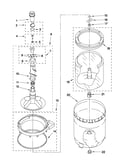 Agitator, basket and tub parts