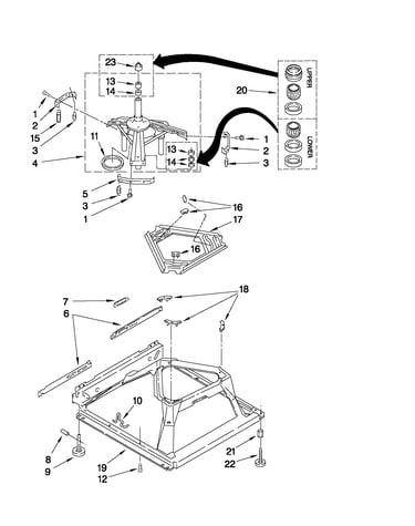 Machine base parts
