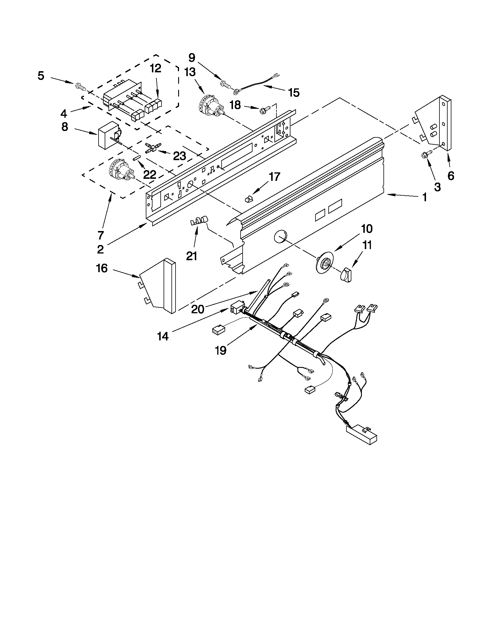 Control panel parts