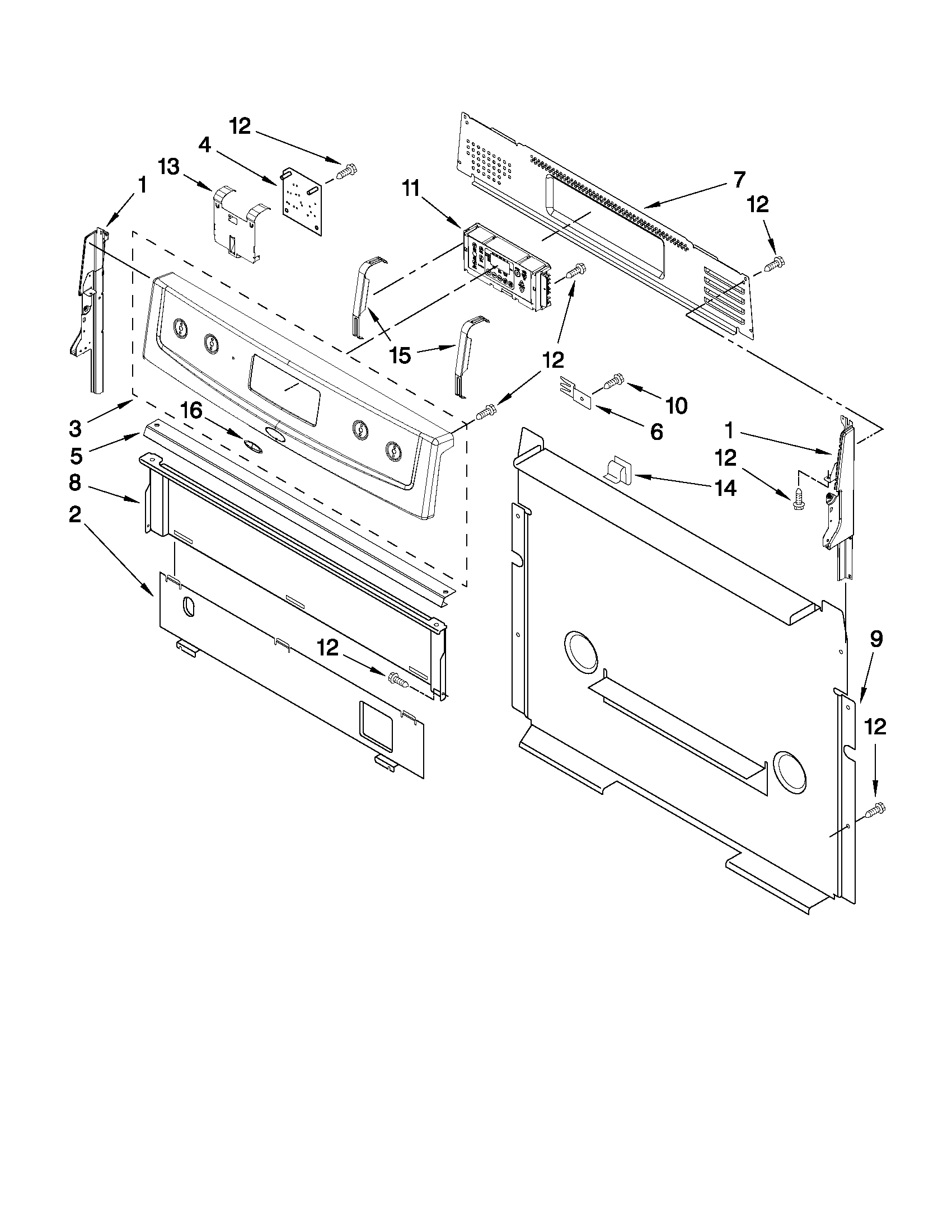 Control panel parts