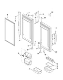 Refrigerator door parts
