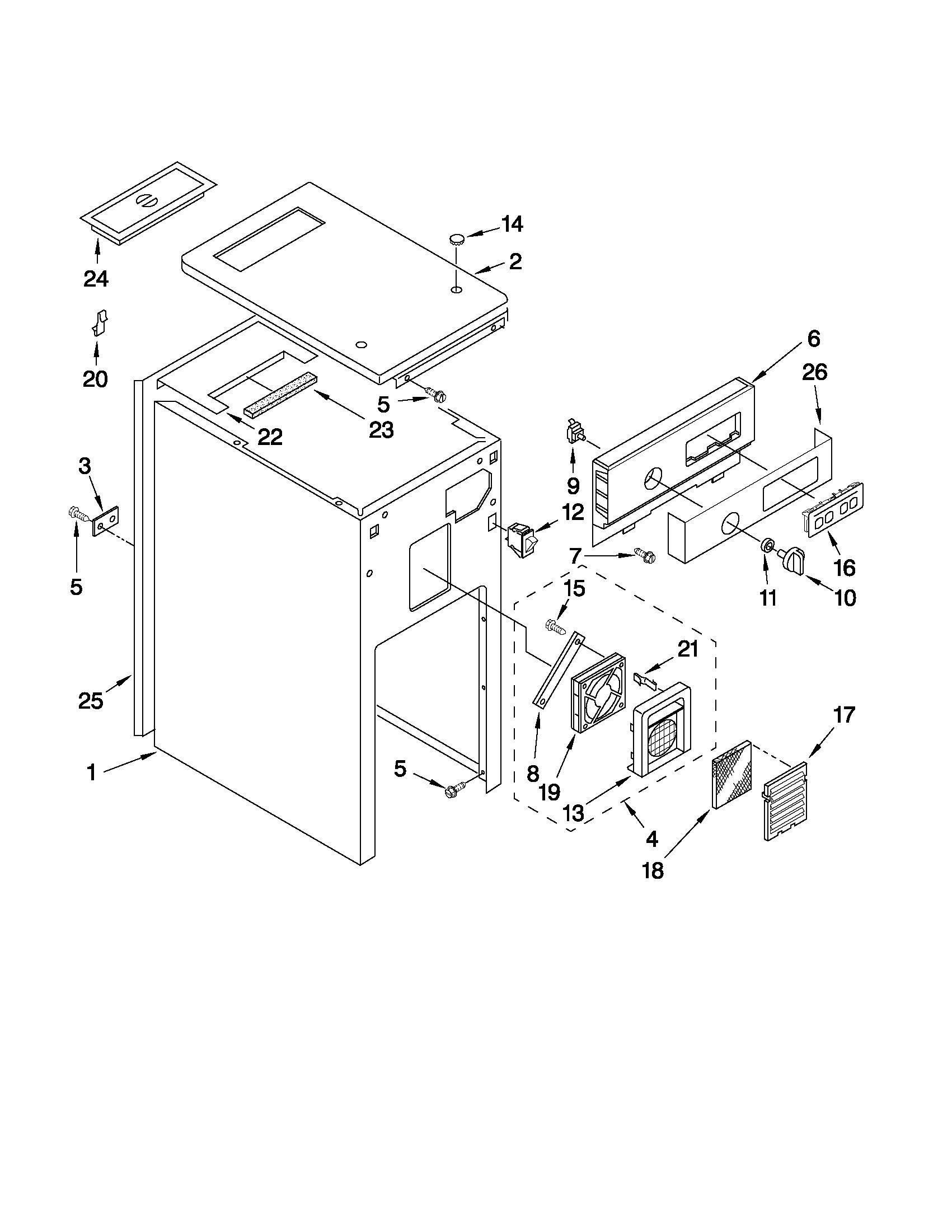 Panel and control parts