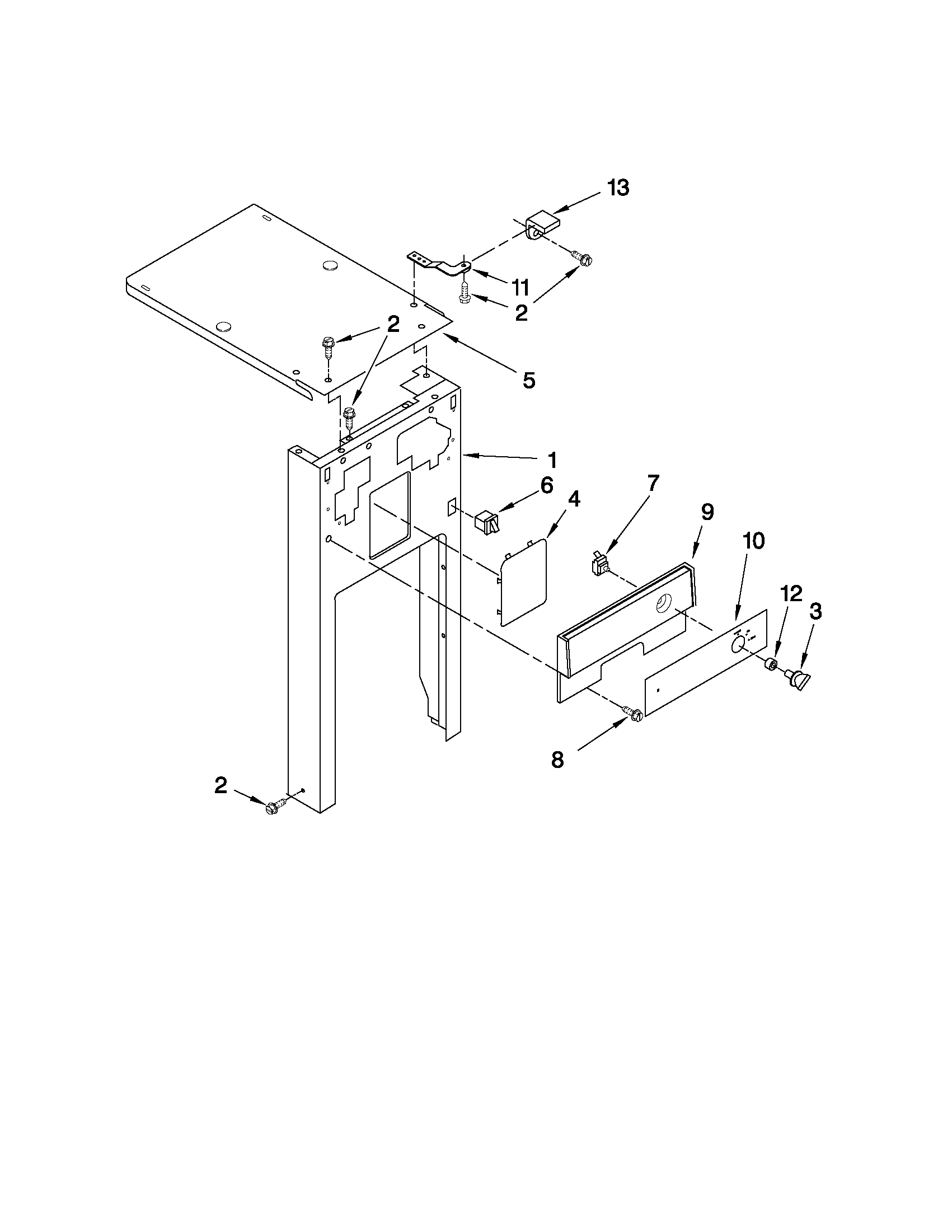 Panel and control parts