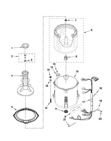 Basket and tub parts
