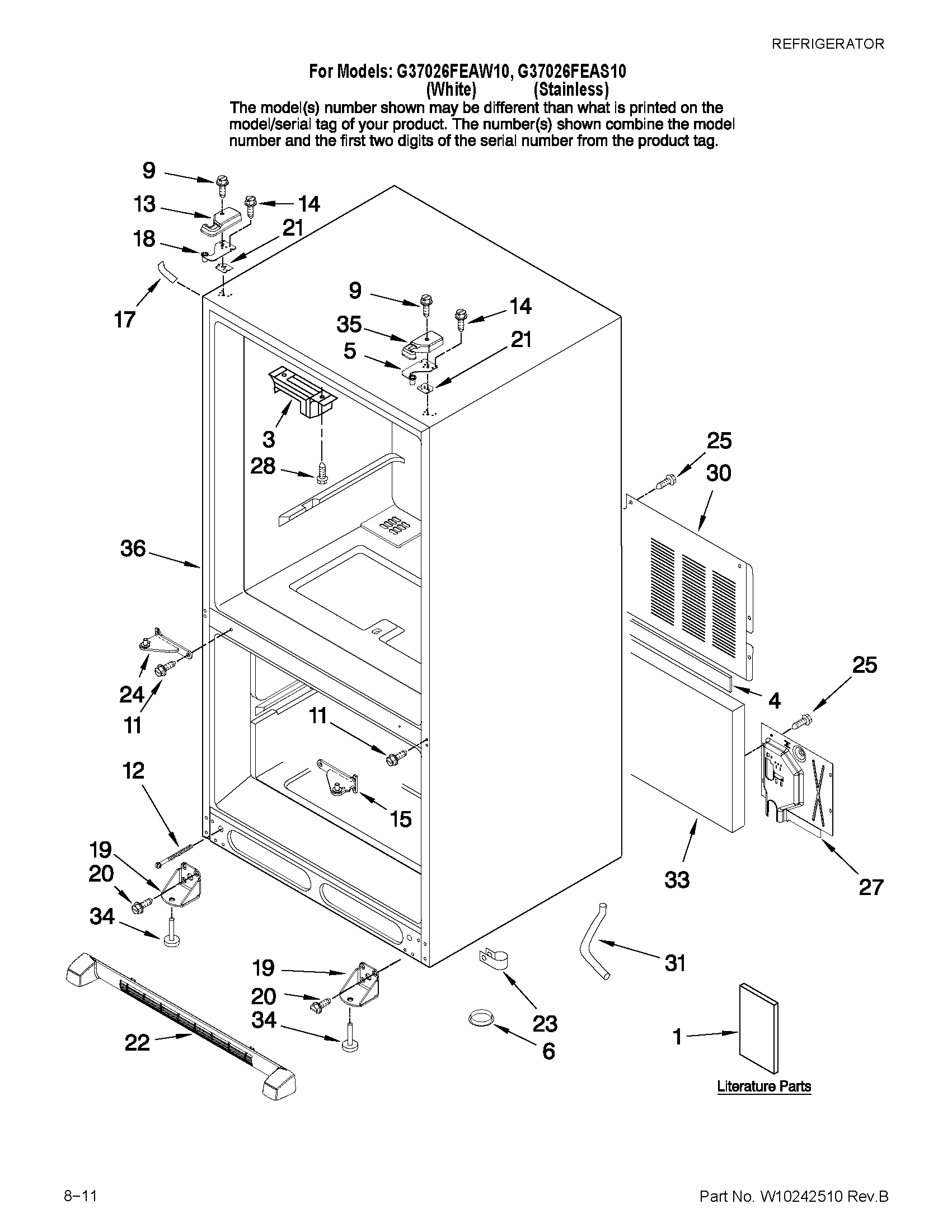 CABINET PARTS