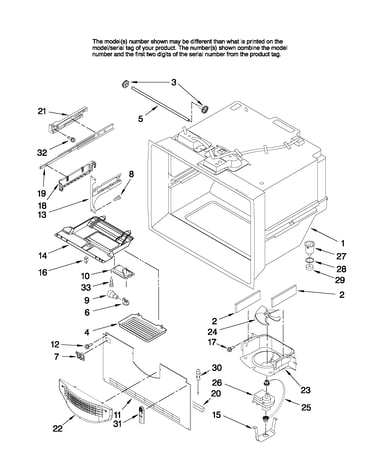 Freezer liner parts