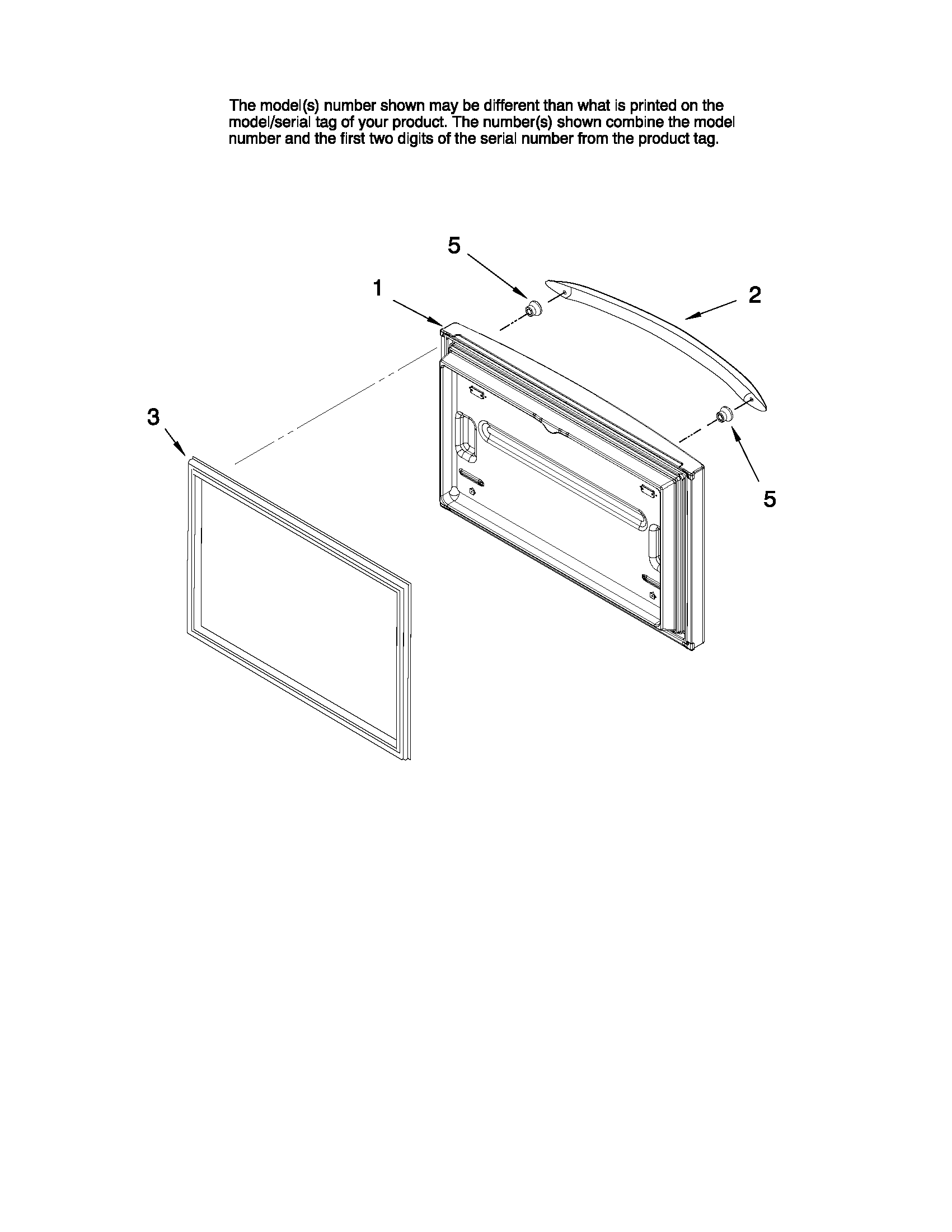 Freezer door parts