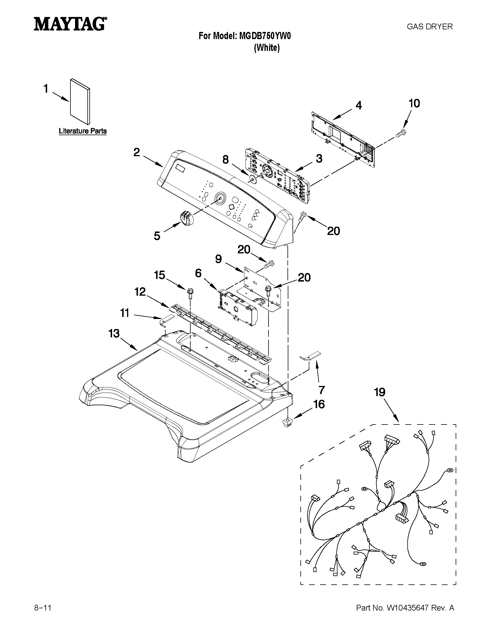 Top and console parts