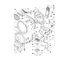 Maytag MGDB850YW0 bulkhead parts diagram