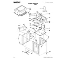 Maytag MVWB750YW0 top and cabinet parts diagram