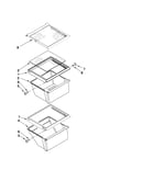 Refrigerator shelf parts