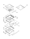 Refrigerator shelf parts