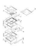 Refrigerator shelf parts