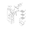 Maytag MSD2550VES03 freezer liner parts diagram