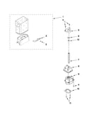 Motor and ice container parts