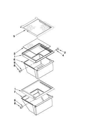 Refrigerator shelf parts
