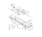 Maytag MSD2572VES03 motor and ice container parts diagram