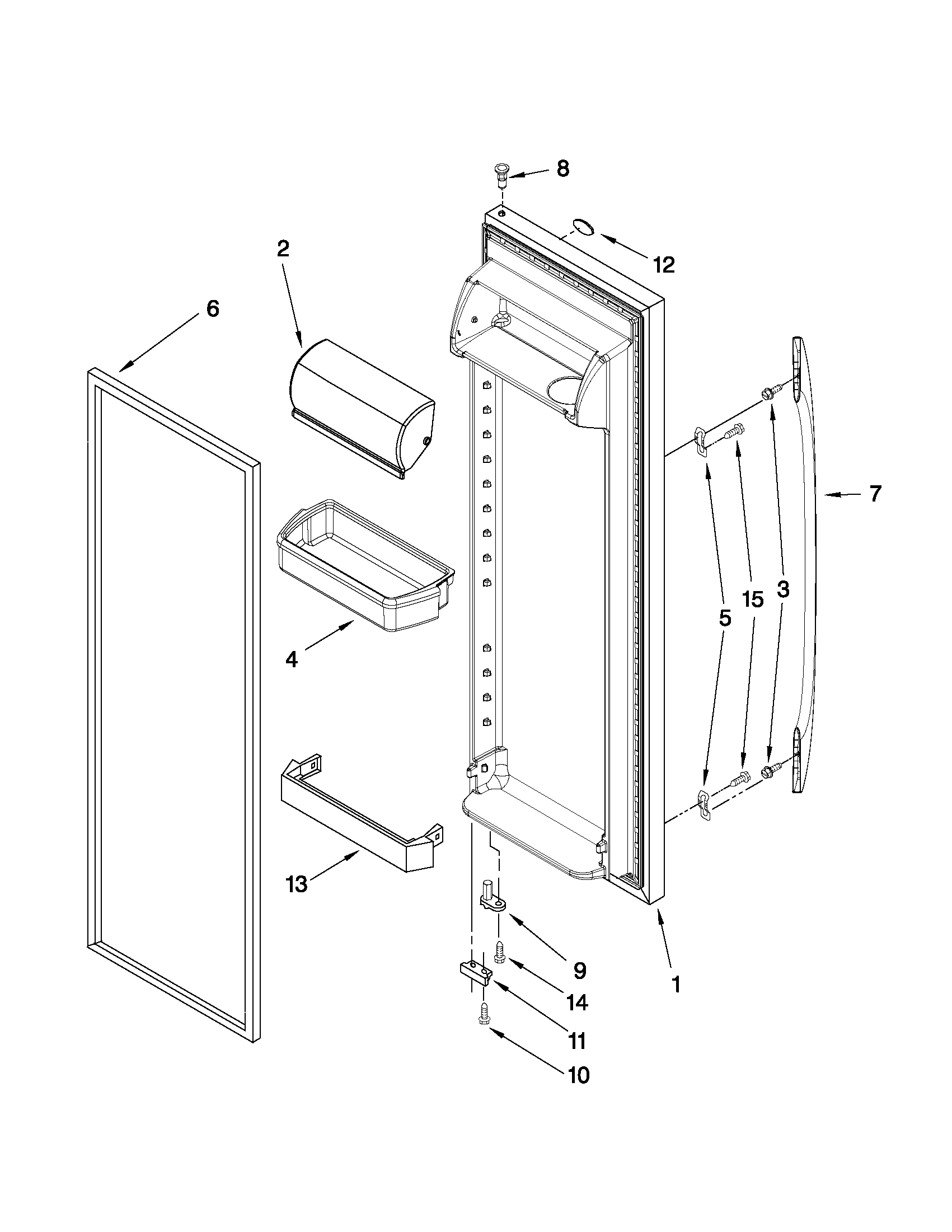 Refrigerator door parts
