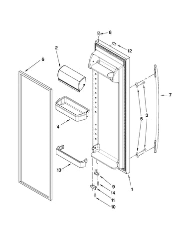 Refrigerator door parts