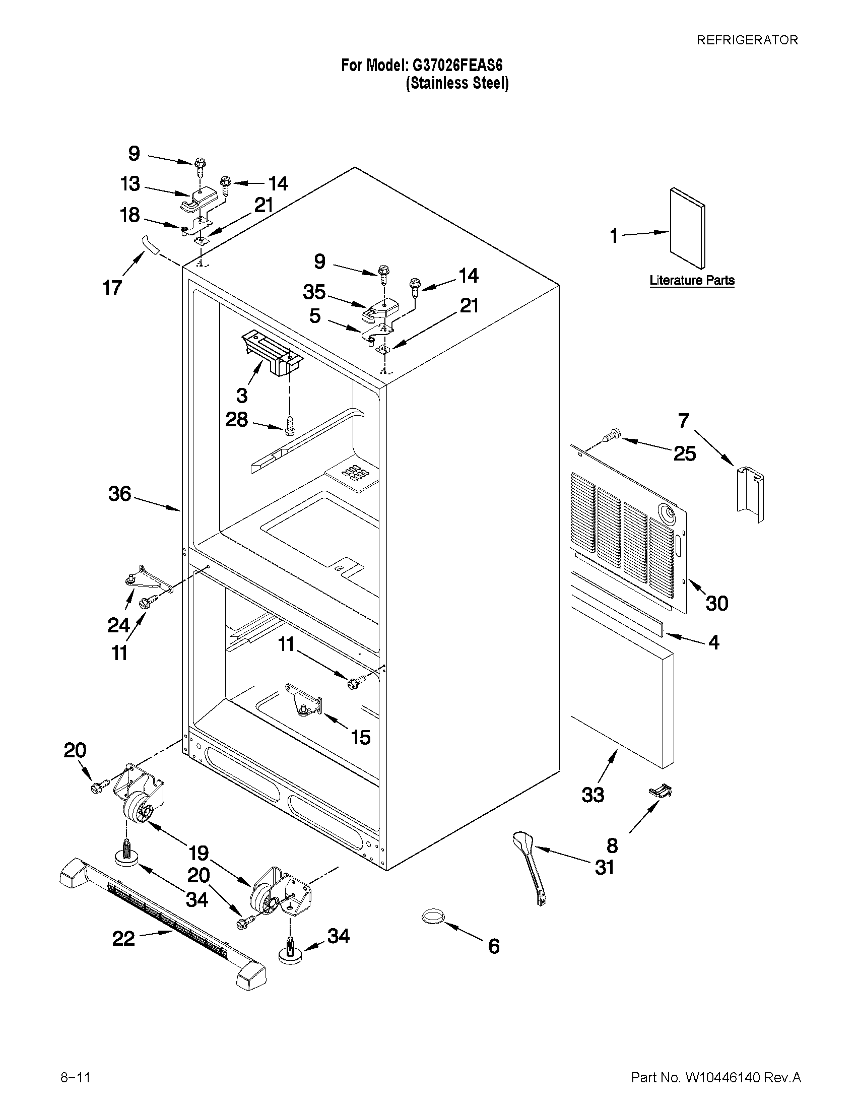 Cabinet parts